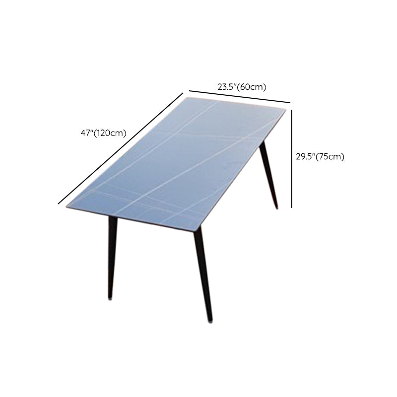 Modern Style 1/3/5/7 Pieces Metal Dining Set Stone Dining Table Set for Outdoor