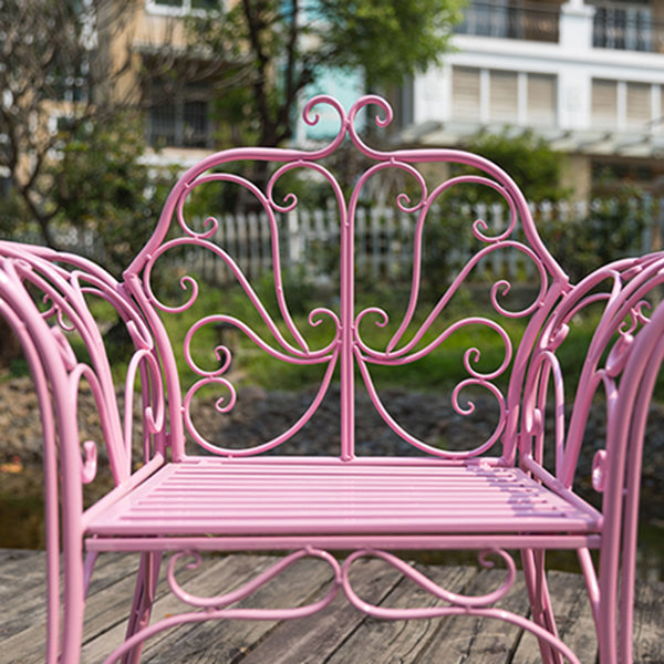 1/2/3 Pcs Metal Pink Dining Set Contemporary Square Dining Table Set