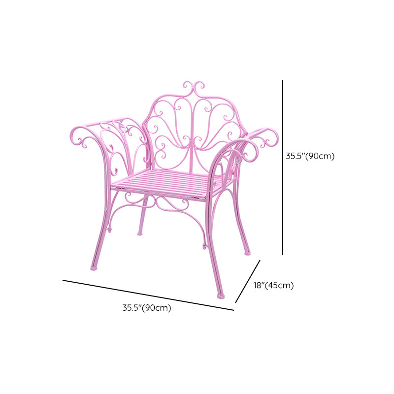 1/2/3 Pcs Metal Pink Dining Set Contemporary Square Dining Table Set