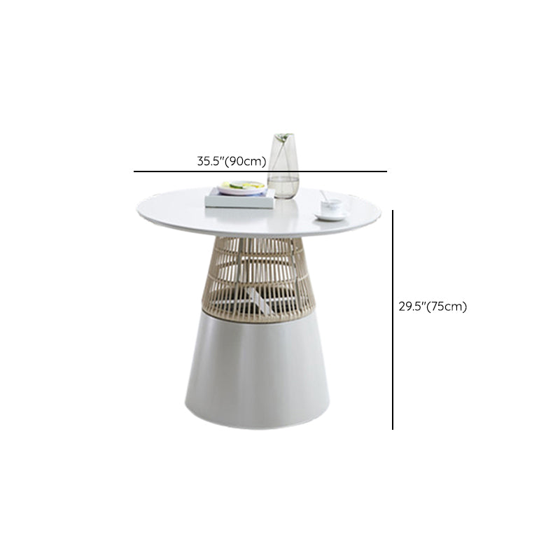 Boho Outdoor Dining Table Set 1/4/5 Pcs Rattan Matte Finish Dining Set