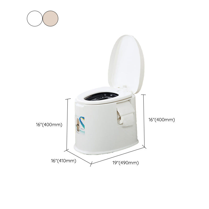 Contemporary Plastic Urine Toilet Floor Mounted Toilet Bowl with Seat for Washroom