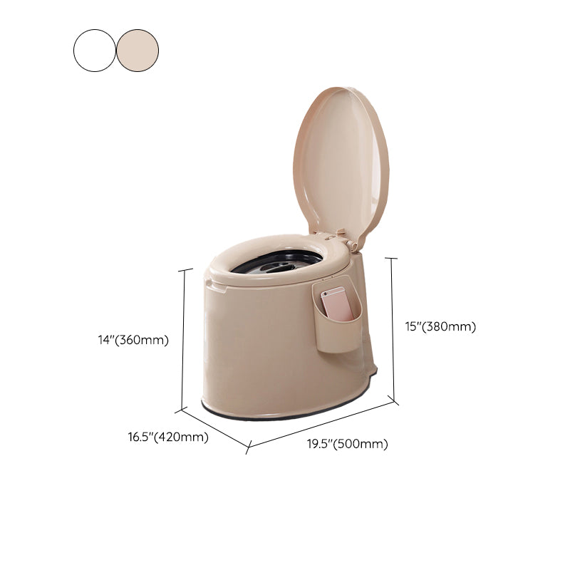 Contemporary Plastic Urine Toilet Floor Mounted Toilet Bowl with Seat for Washroom