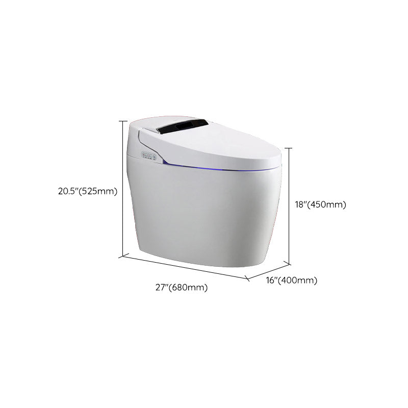 Contemporary One-Piece Toilet Bowl Floor Mounted White Urine Toilet for Washroom