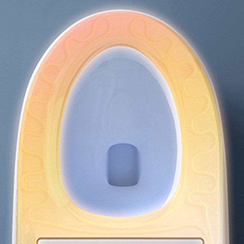 Modern One-Piece Toilet Bowl Floor Mounted Urine Toilet with Slow Close Seat for Washroom