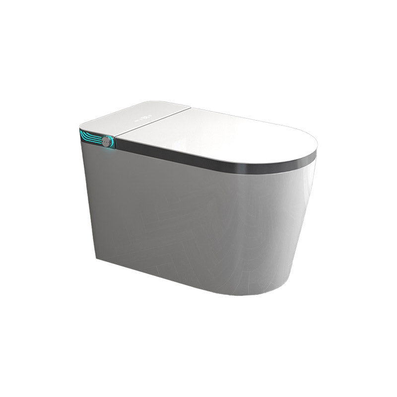 Modern 1-Piece Toilet Bowl Floor Mounted Urine Toilet with Slow Close Seat for Washroom