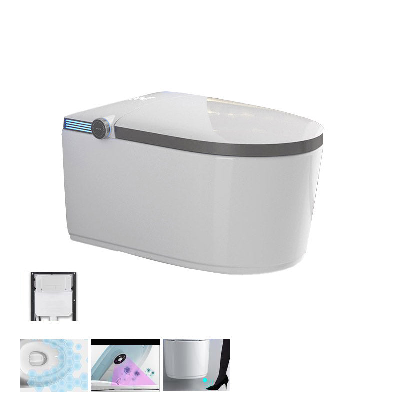 Modern 1-Piece Toilet Bowl In-Wall Urine Toilet with Slow Close Seat for Washroom