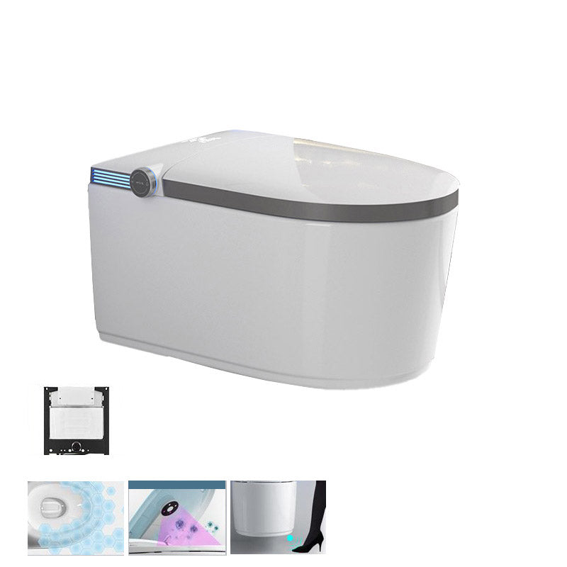 Modern 1-Piece Toilet Bowl In-Wall Urine Toilet with Slow Close Seat for Washroom