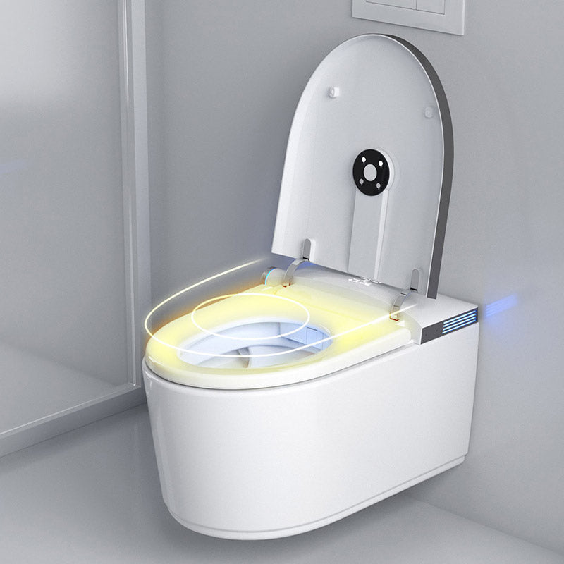 Modern 1-Piece Toilet Bowl In-Wall Urine Toilet with Slow Close Seat for Washroom