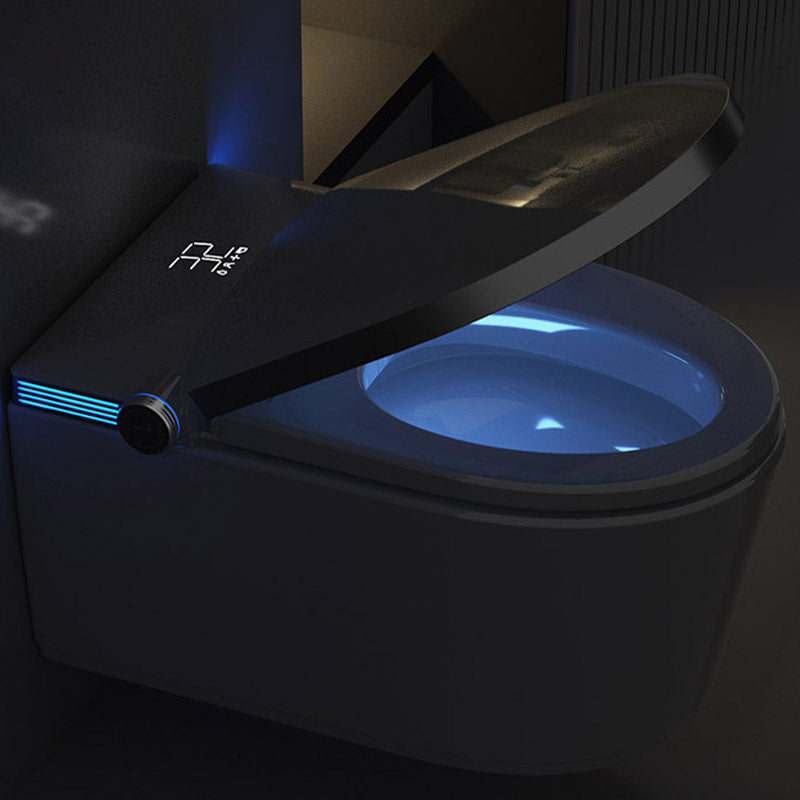 Modern 1-Piece Toilet Bowl In-Wall Urine Toilet with Slow Close Seat for Washroom