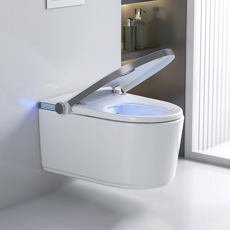 Modern 1-Piece Toilet Bowl In-Wall Urine Toilet with Slow Close Seat for Washroom