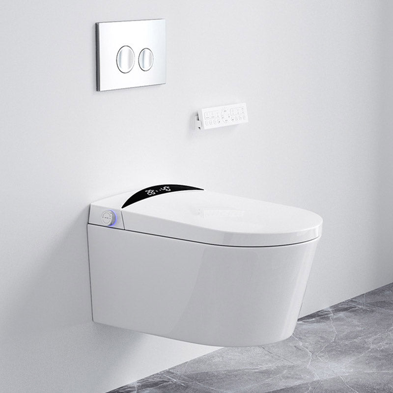 Contemporary 1-Piece Toilet Bowl In-Wall Urine Toilet with Slow Close Seat for Washroom