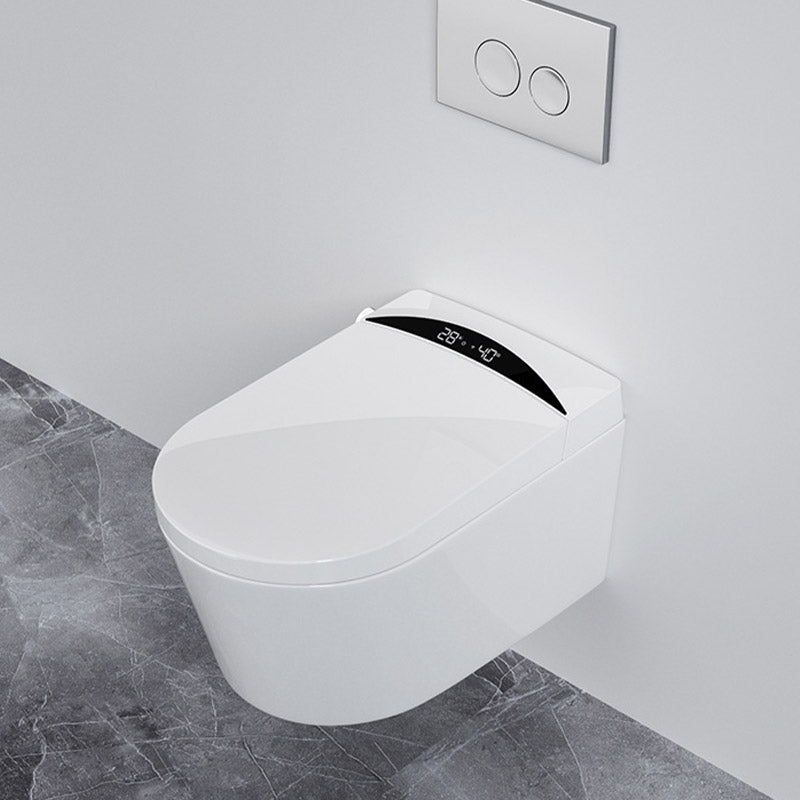 Contemporary 1-Piece Toilet Bowl In-Wall Urine Toilet with Slow Close Seat for Washroom