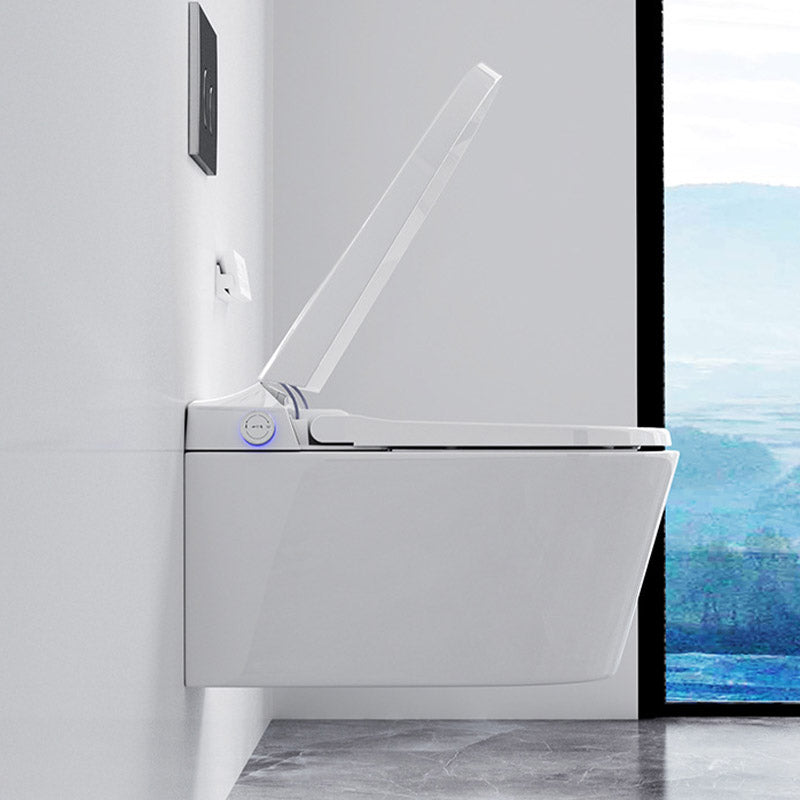 Contemporary 1-Piece Toilet Bowl In-Wall Urine Toilet with Slow Close Seat for Washroom