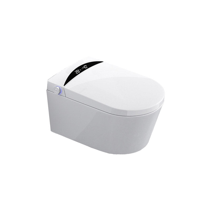 Contemporary 1-Piece Toilet Bowl In-Wall Urine Toilet with Slow Close Seat for Washroom