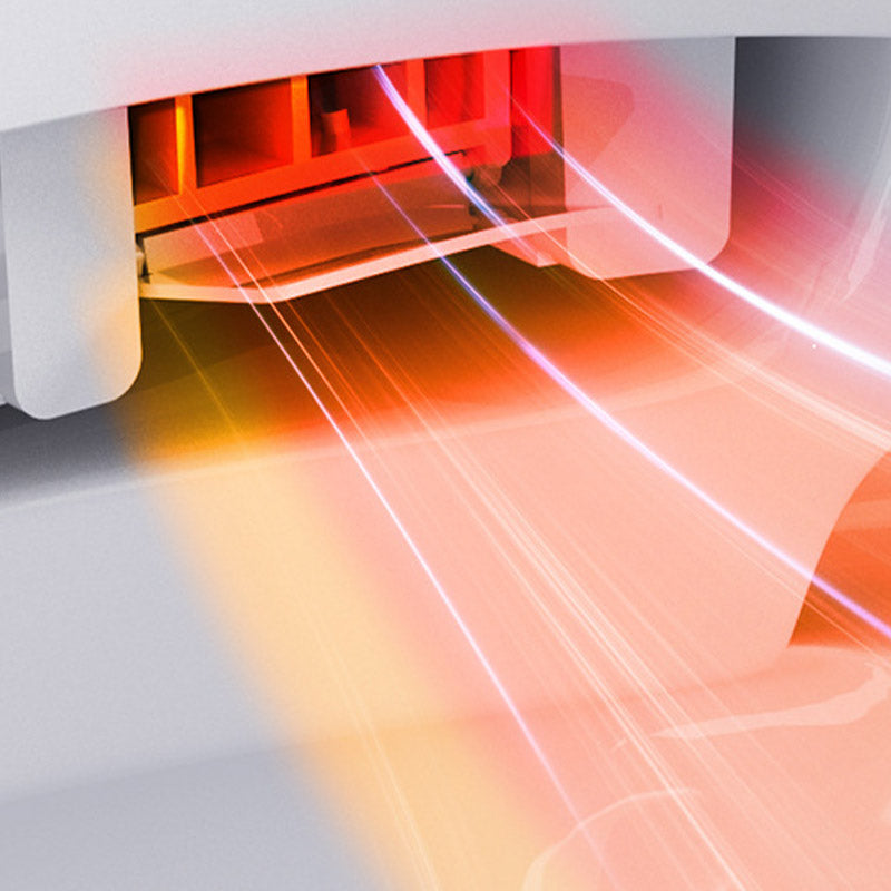 Contemporary 1-Piece Toilet Bowl In-Wall Urine Toilet with Slow Close Seat for Washroom