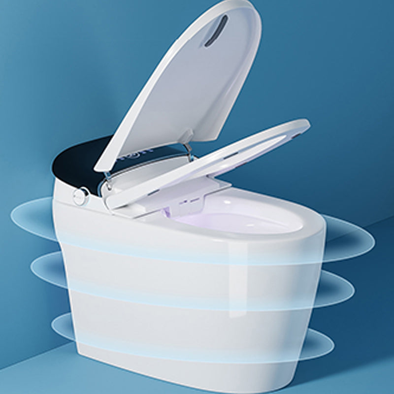 Modern 1-Piece Toilet Bowl Floor Mounted Urine Toilet with Concealed Tank for Bathroom