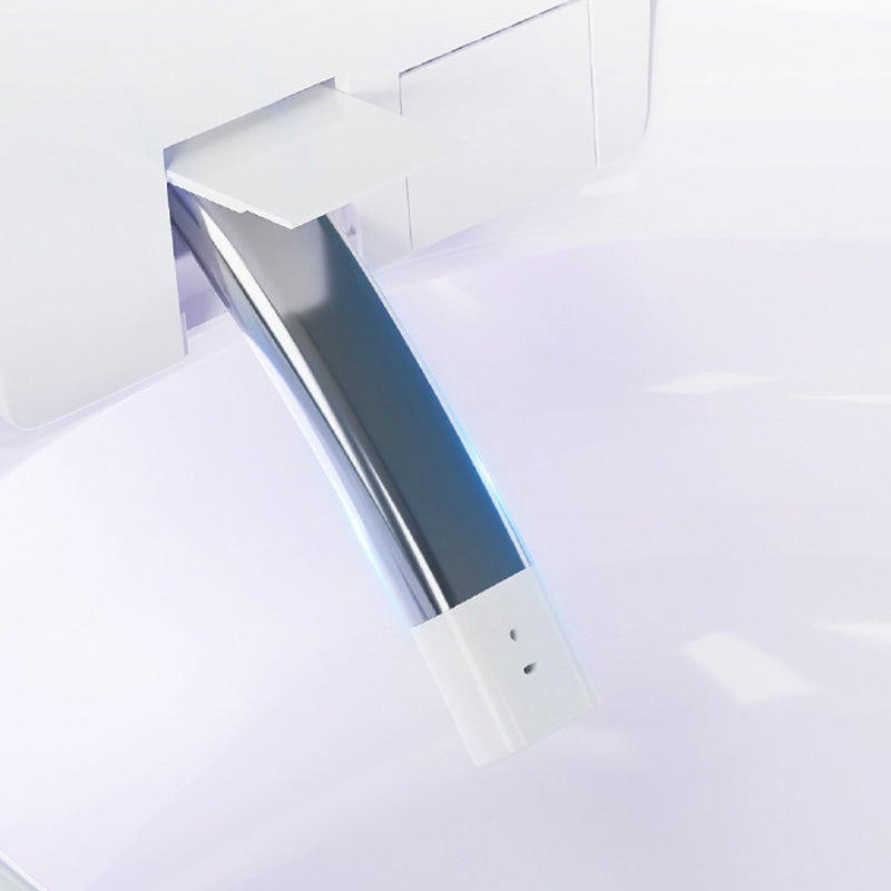 Modern 1-Piece Toilet Bowl Floor Mounted Urine Toilet with Concealed Tank for Bathroom