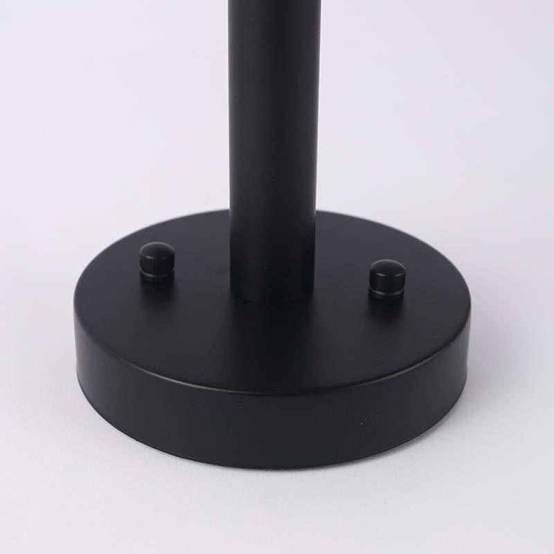 Radial Shape Flush Ceiling Lights Modern Style Metal 6 Light Flush Mount Fixture in Black