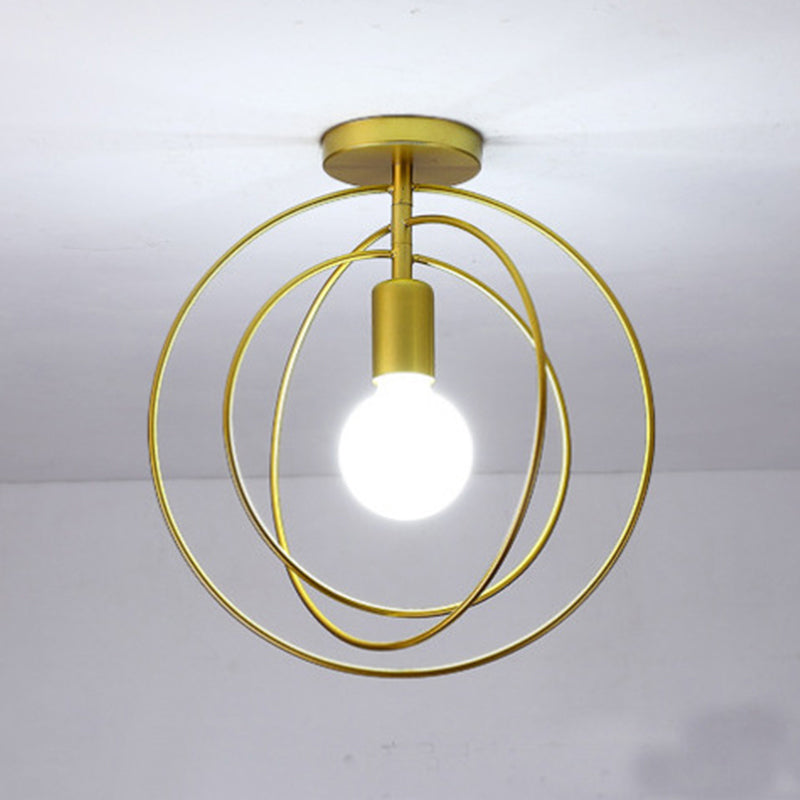 Modern Ceiling Light 1-Light Ceiling Mount Light with Metal Shade for Bedroom
