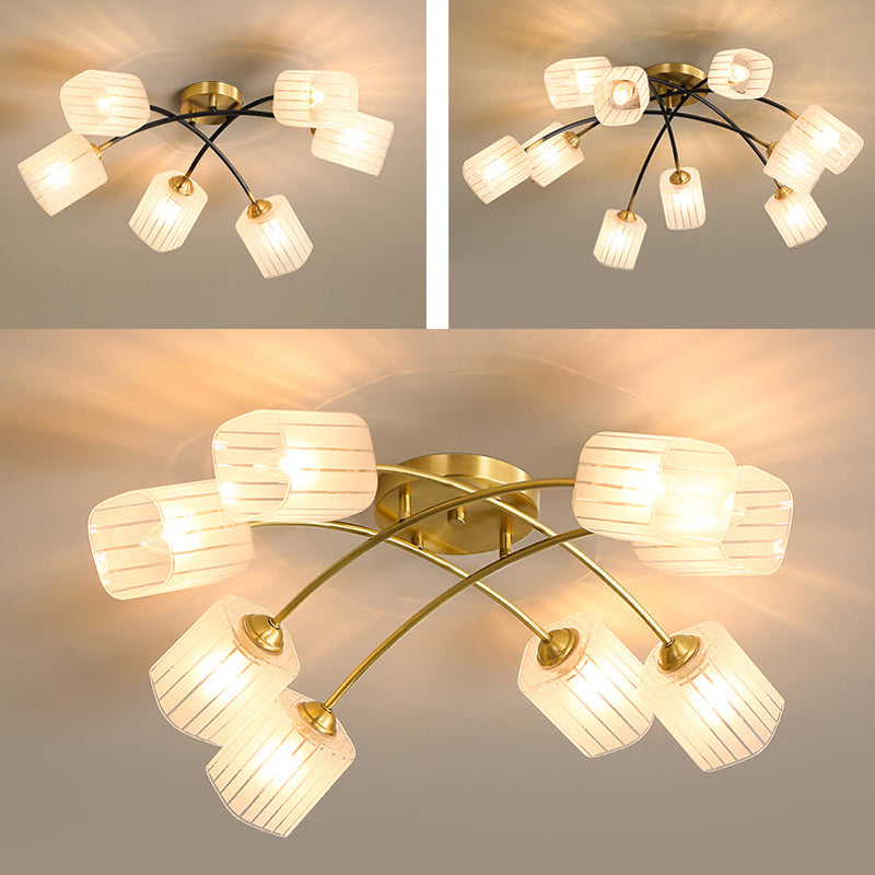 Metal Sputnik Shape Flush Mount Light Modern-Style Multi Lights Flush Ceiling Light