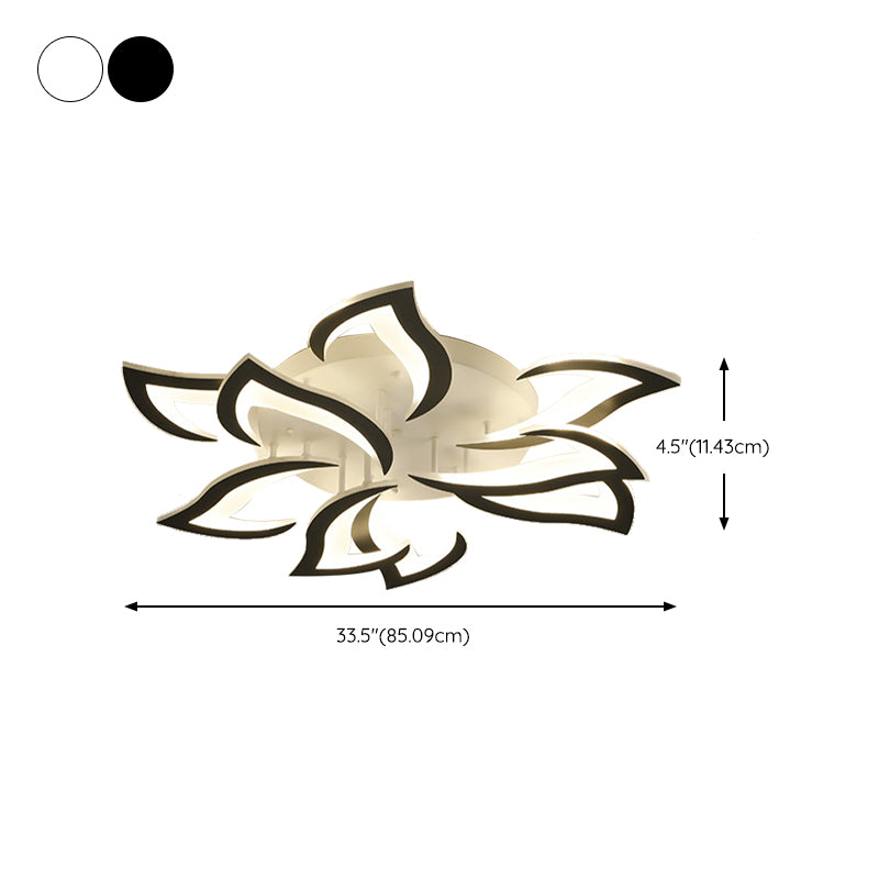 Modern Unique Shape Flush Mount Ceiling Fixture Flush Ceiling Lights for Dining Room