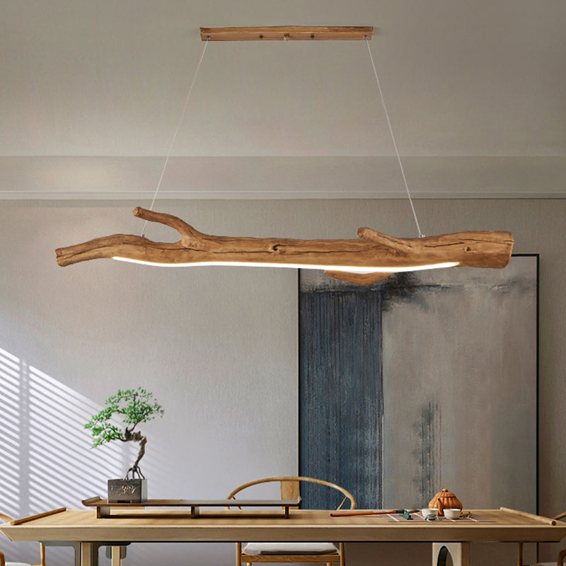 Modern Resin Ceiling Light Branch Shape Island Light with Acrylic Shade for Living Room