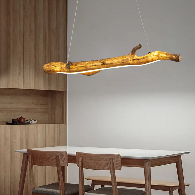 Modern Resin Ceiling Light Branch Shape Island Light with Acrylic Shade for Living Room