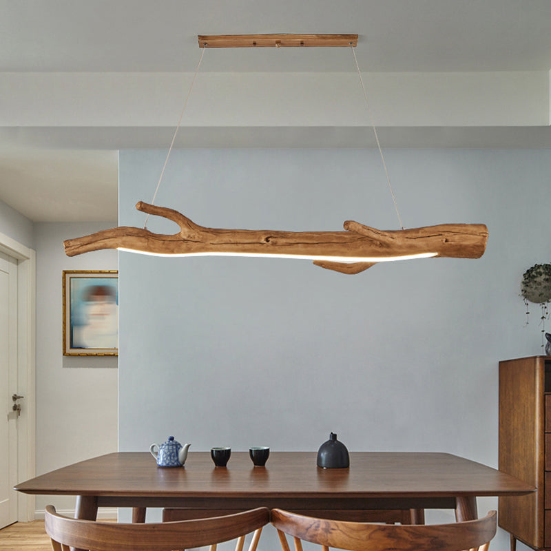Modern Resin Ceiling Light Branch Shape Island Light with Acrylic Shade for Living Room