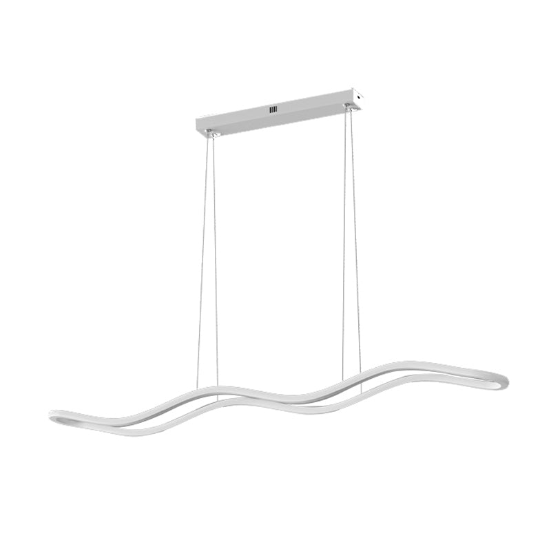 Linear Island Lights Contemporary Metal 1 Light Pendant Light Kit