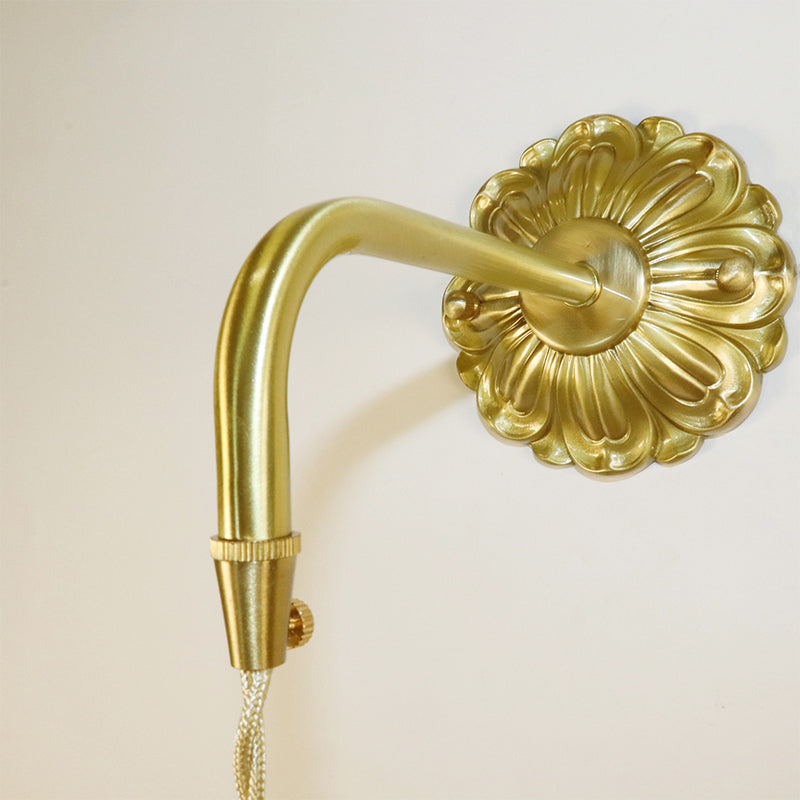 Golden Metal Lighting Contemporary Glass Wall Light for Home Foyer