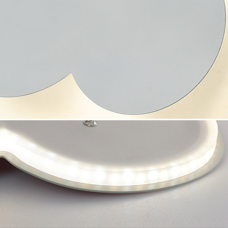 Single White Modern Wall Mounted Sconce Unique Wall Light for Foyer