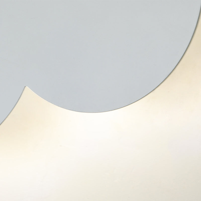 Single White Modern Wall Mounted Sconce Unique Wall Light for Foyer