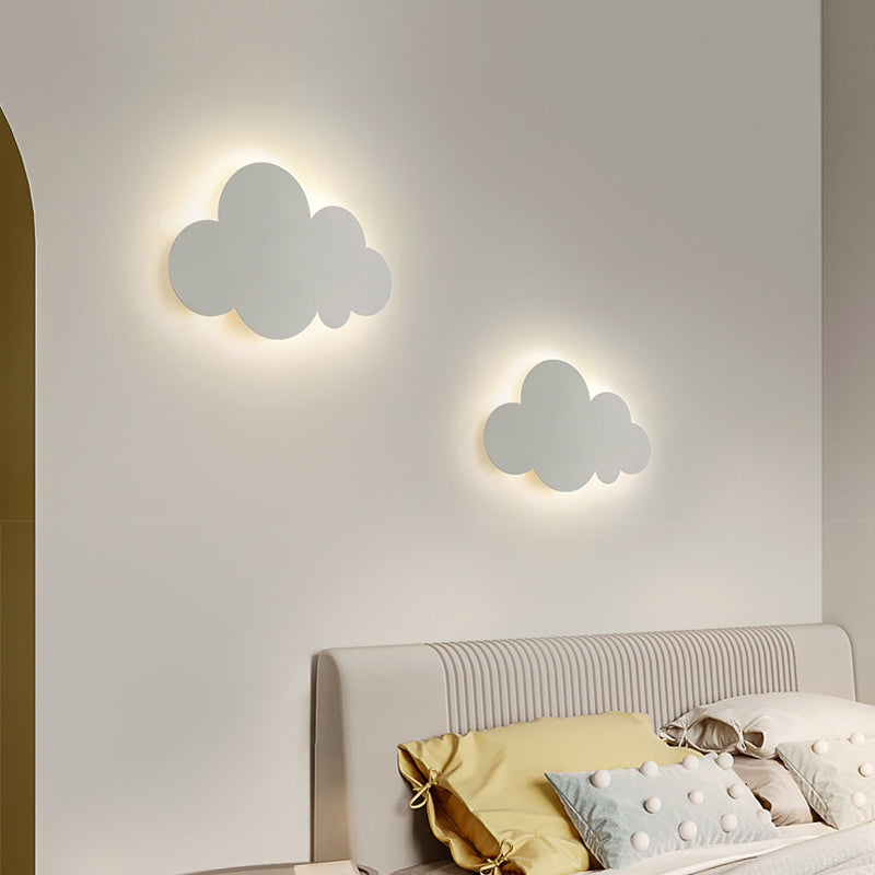 Single White Modern Wall Mounted Sconce Unique Wall Light for Foyer