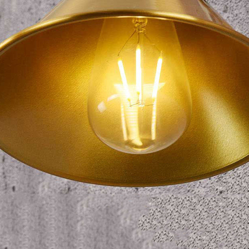 Modern Wall Light Fixture Metal 1 Light Wall Mounted Lighting in Gold