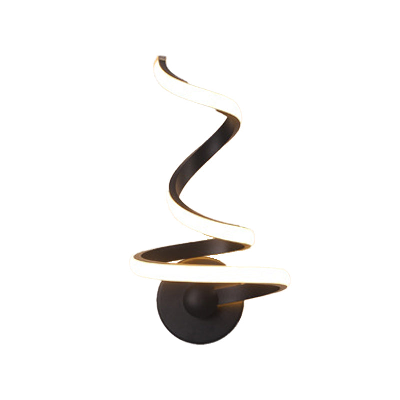 Modern Unique Shape Wall Light Fixture Wall Mounted Lighting in Black for Bedroom