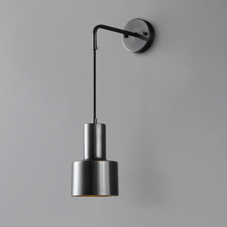 Industrial Wall Light Simple Metallic Shade Wall Light Sconce for Living Room