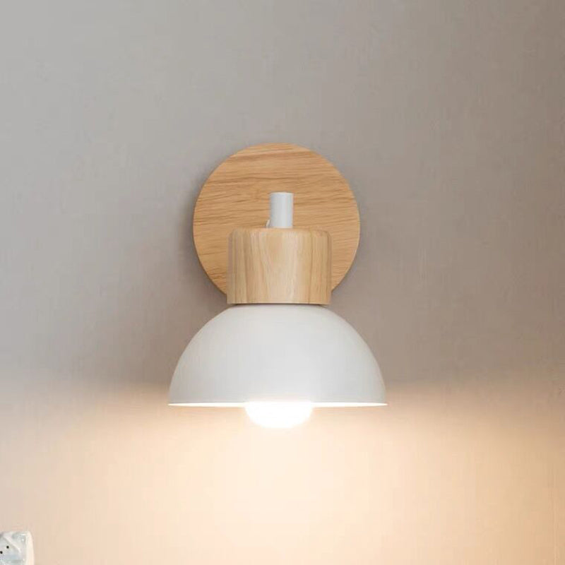 Contemporary Wall Light Simple Wooden Wall Light Sconce for Living Room