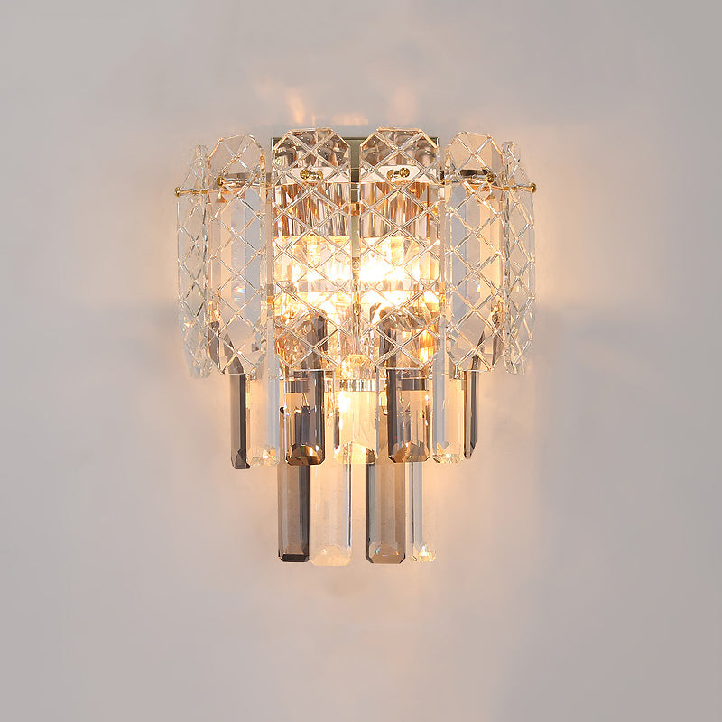 Unique Shape Wall Light Fixture Modern Crystal Wall Mounted Lighting for Living Room