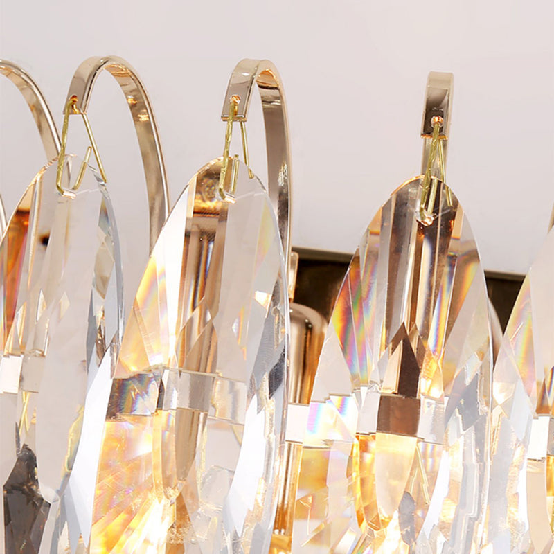 Unique Shape Wall Light Fixture Modern Crystal Wall Mounted Lighting for Living Room