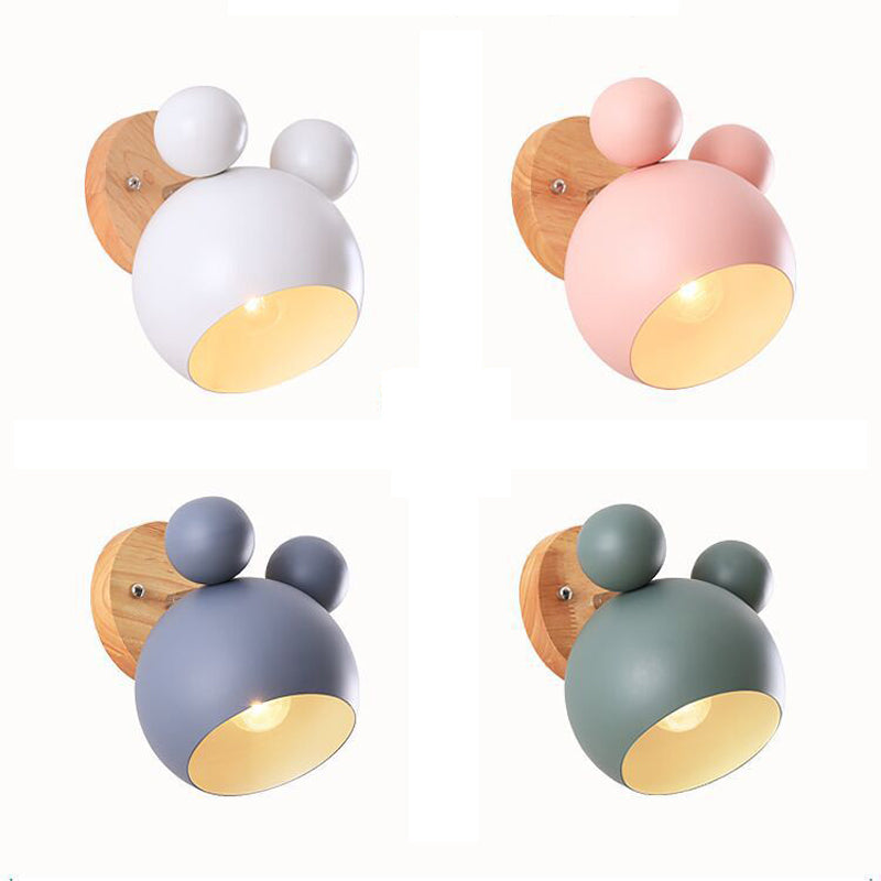 Contemporary Colorful Wall Light Creative Wooden Wall Light Sconce for Living Room