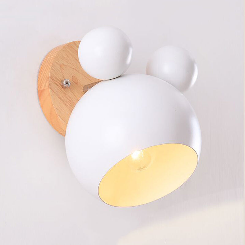 Contemporary Colorful Wall Light Creative Wooden Wall Light Sconce for Living Room