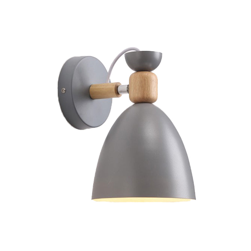 Contemporary Wall Light Wooden Macaroon Wall Light Sconce for Living Room