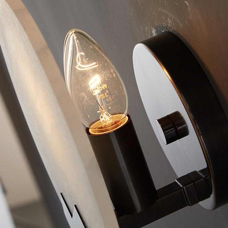 Contemporary Wall Sconce Circle Stone Sconce Lighting for Bedroom