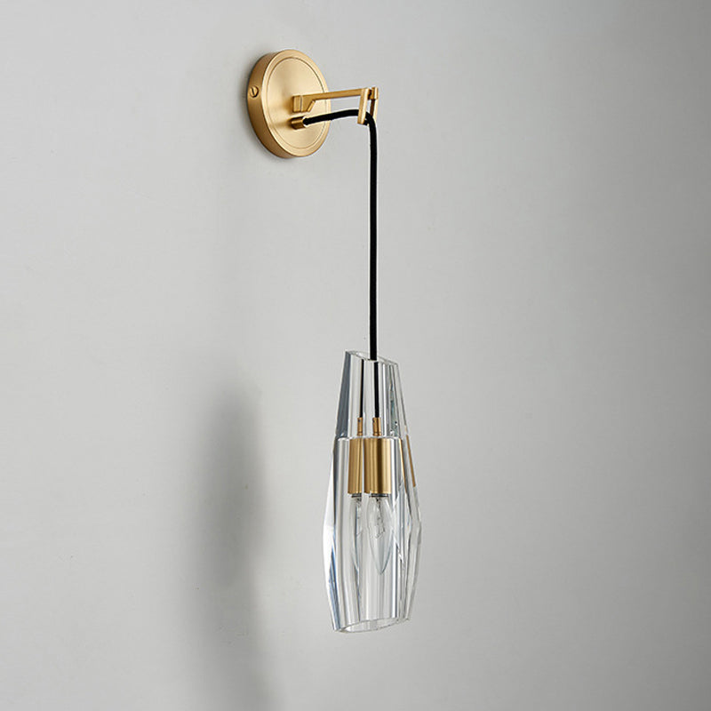 Post-Modern Wall Sconce Geometric Sconce Lighting with Crystal for Bedroom