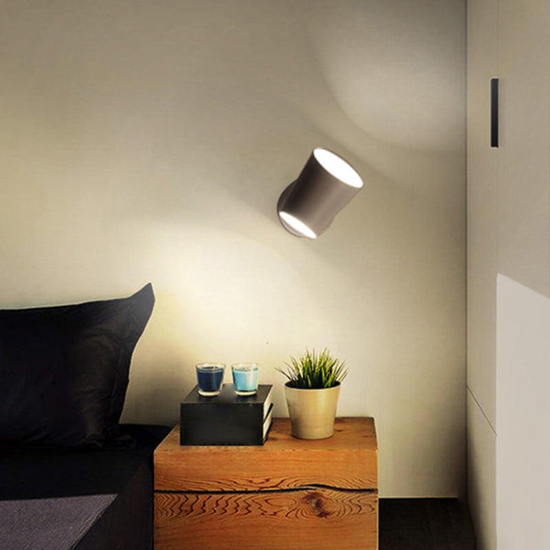 Modern Style Geometric Wall Sconce Metal 1 Light Sconces for Bedroom