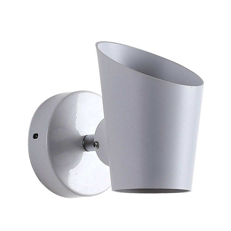 Modern Style Geometric Wall Sconce Metal 1 Light Sconces for Bedroom