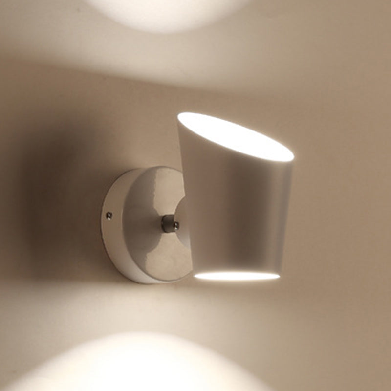 Modern Style Geometric Wall Sconce Metal 1 Light Sconces for Bedroom