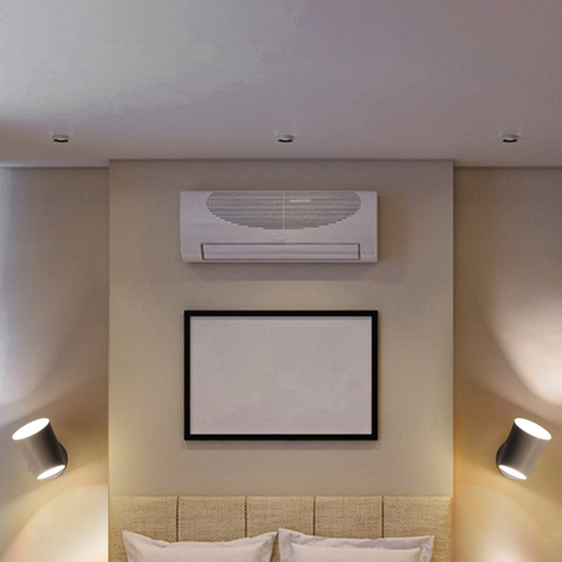 Modern Style Geometric Wall Sconce Metal 1 Light Sconces for Bedroom