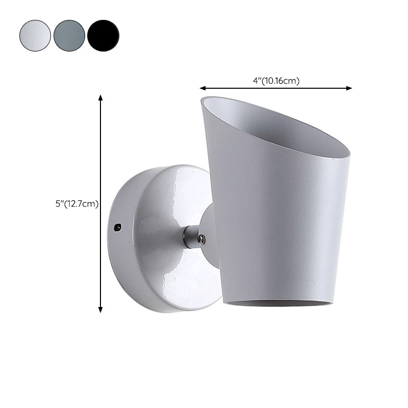 Modern Style Geometric Wall Sconce Metal 1 Light Sconces for Bedroom