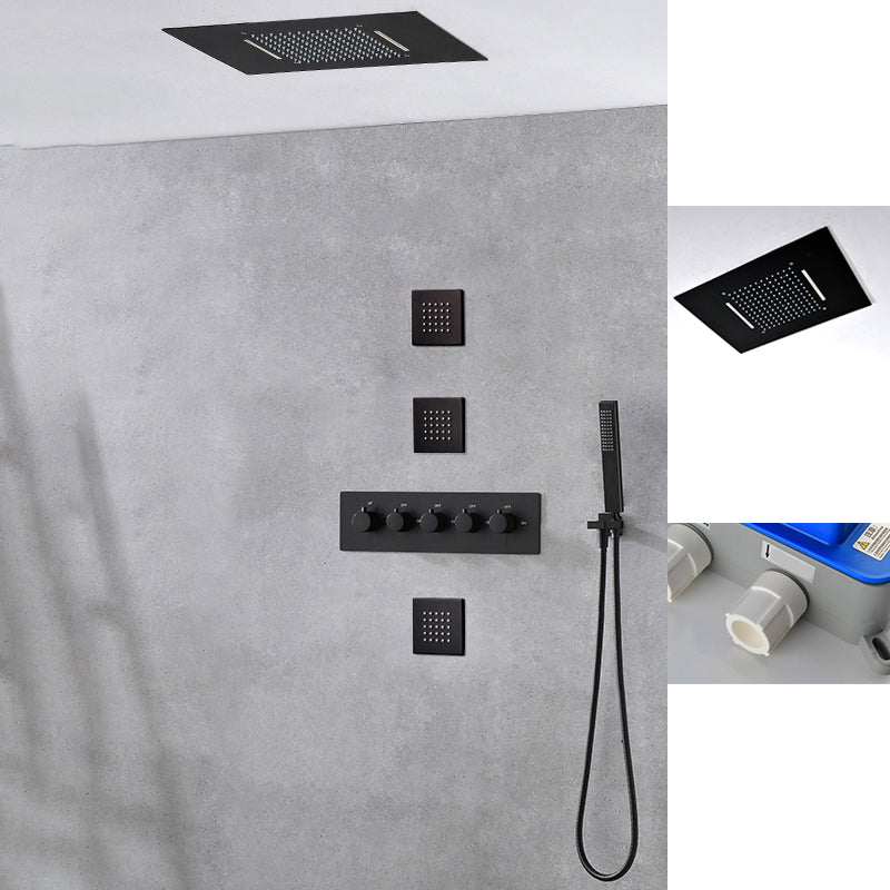 Modern Shower Trim Brass Body Jets Adjustable Shower Head Shower System